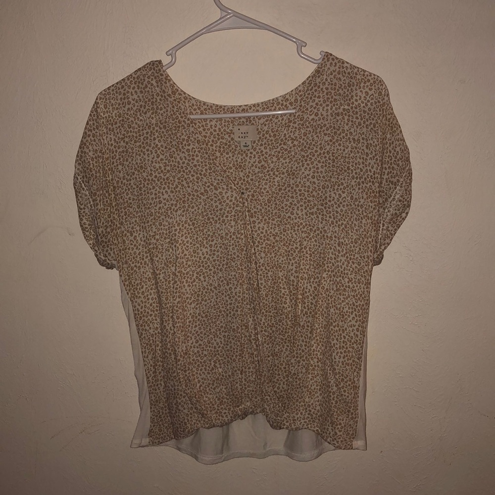 A New Day soft leopard print blouse